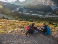 View of the Icefields Parkway from Parker Ridge, AB |  <i>Ben Morin, Parks Canada</i>