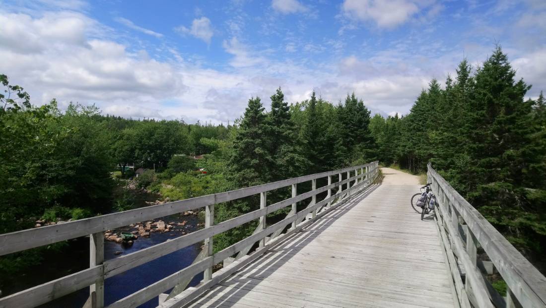 Bridge crossing on the Rum Runners Trail, NS