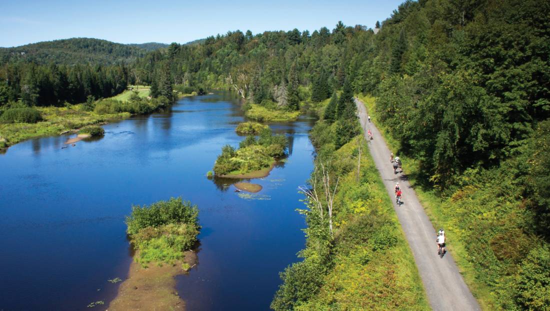 Quebec's P'tit Train du Nord rail trail